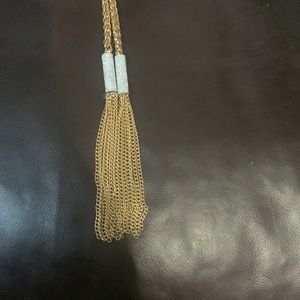Ellen Tracy gold color necklace. 22 inch